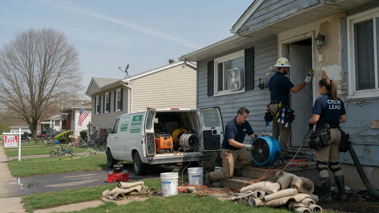 Flood Cleanup in Hampton, IL near me